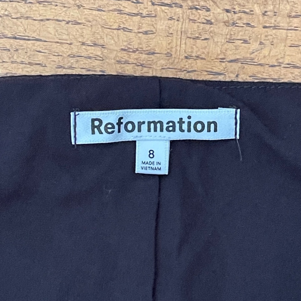 Reformation Delanie Linen Vest Top Black - Picture 4 of 8